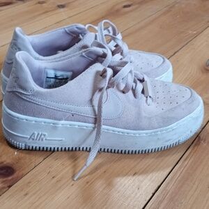 Nike Women’s AF1 Pink Suede Sage Low Sneakers
